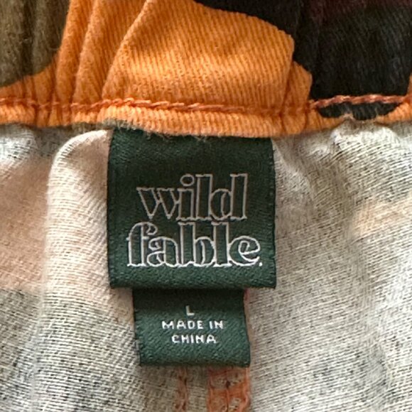 Camo Women LG Neon 90's Pocket Retro Taper High Rise Cargo Joggers Elastic Ankle - Picture 8 of 9